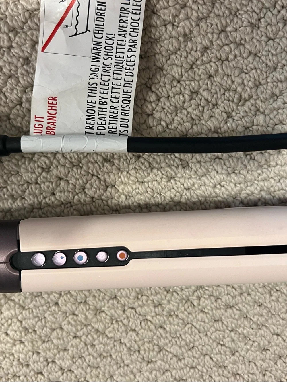 Dyson Pink and Rose Gold Hair Straightener
